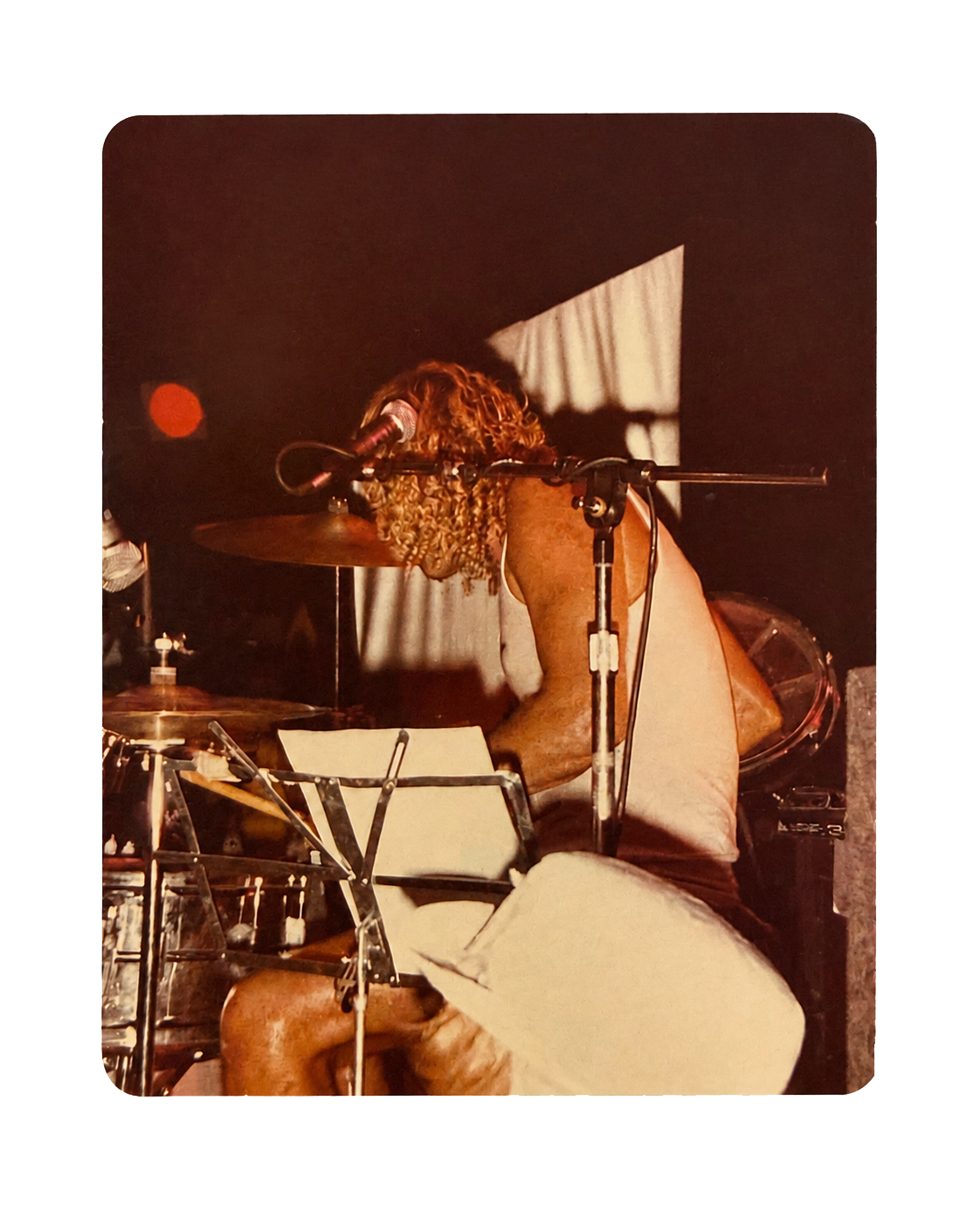 Surf Punks drummer on stage